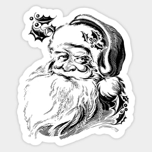 Vintage Santa Claus Sticker